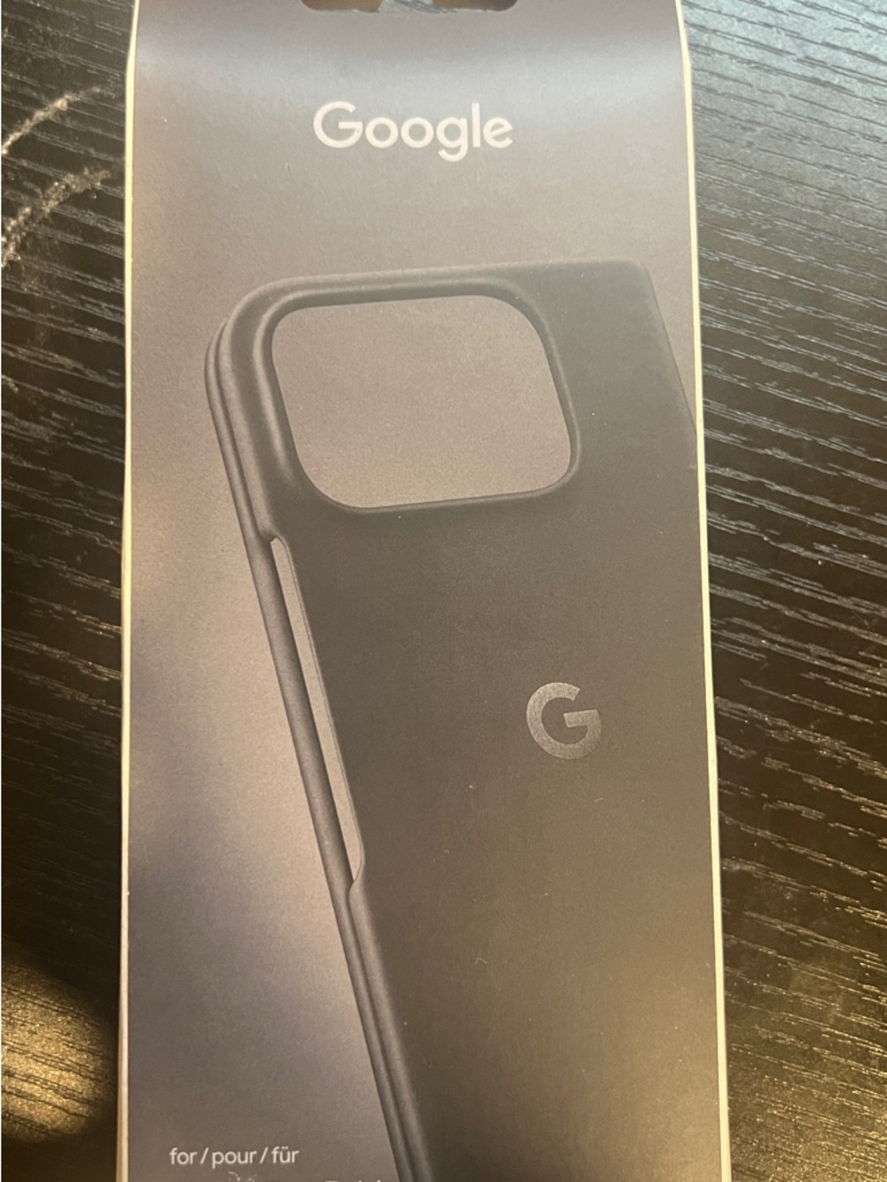 New Original Google Obsidian Black Case for Google Pixel 9 Pro Fold